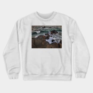 Dark Stormy Ocean Waves Crewneck Sweatshirt